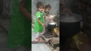 Funny moments of child #Making lunch for family #cute babies#Hania doda