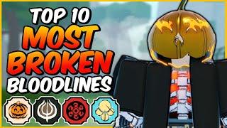 Top 10 MOST BROKEN Shindo Life Bloodlines | Shindo Life Bloodline Tier List