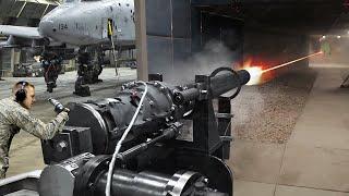 Testing US A-10’s Scary 30 mm Gatling Gun After Repairs