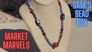 MARKET MARVELS Knotted Necklace feat @samsbeadshop September 2024 Box!