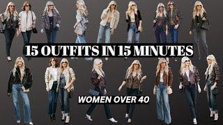 15 Outfits in 15 Minutes for Women Over 40 | Fashion Over 40