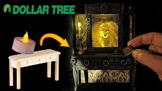 Dollar Tree Halloween Haunted  Furniture Makeover SPOOKY GHOST | WITCH Diorama