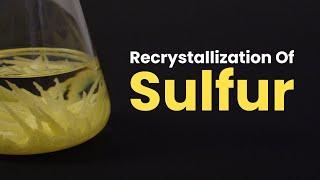 How to Purify Sulfur by Recrystallization with Xylenes