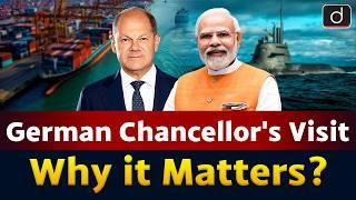 German Chancellor Olaf Scholz India Visit | PM Modi | Around The World | UPSC | Drishti IAS English