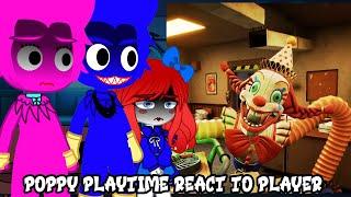 Poppy Playtime React To Player || FNAF Secret of The Mimic GAMEPLAY || Gacha Reaction ||