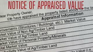 Notice of Appraised Value