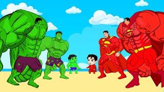 Evolution Of HULK vs Evolution Of SUPER MAN RED HULK : Monsters Ranked From Weakest To Strongest