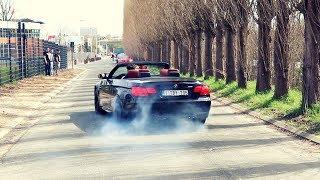 Triple BMW M3 MASSIVE BURNOUTS - e92-e93 gang at Cars & Coffee