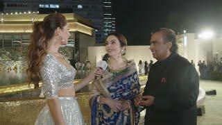 Nita M Ambani and Mukesh Ambani at the launch of Nita Mukesh Ambani Cultural Centre