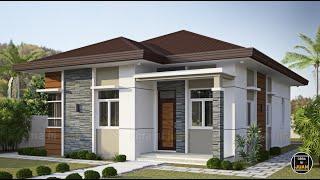 BUNGALOW HOUSE DESIGN- 3 BEDROOM HOUSE MODERN DESIGN - 100 SQM