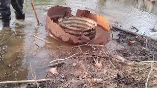 They packed up Little lake drain pipe clogged. The beavers tried to build a beaver dam of mud