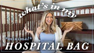 *MINIMAL* What's in my Hospital Bag as a Seasoned Mom