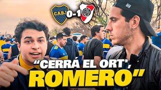 REACCIÓN CON LOS HINCHAS / BOCA 0-1 RIVER