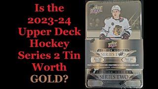 2023-24 Upper Deck Hockey Series 2 Tin Opening