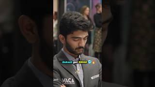 Swag of World Champion Gukesh ️#chess #gukesh #shorts