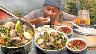 LUMULUTANG ANG TABA "PORK SINIGANG"! BUONG ARAW NA ULAN! Filipino Food. Mukbang. Buhay Probinsya!!!