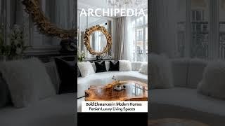 Parisian Luxury Living Room: Bold Gold Accents and Timeless Elegance