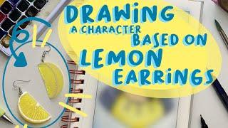 Drawing a character with lemon earrings?! |Minuit Roux