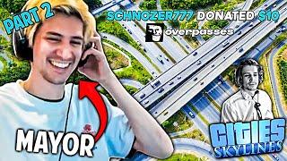 xQc Roasted AGAIN by TTS Donos for 14 minutes while building Overpass City in Cities: Skylines