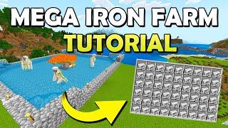 Easy 1.20 Iron Farm Tutorial in Minecraft Bedrock (MCPE/Xbox/PS4/Nintendo Switch/PC)