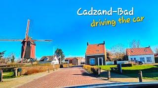 Driving the car to Cadzand-Bad    4K.