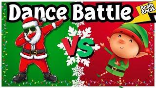 ‍️ Christmas Dance Battle ️ | Christmas Brain Break  | Freeze Dance | Exercise For Kids