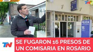 FUGA EN ROSARIO I Se escaparon 16 presos de una comisario, tres ya fueron recapturados