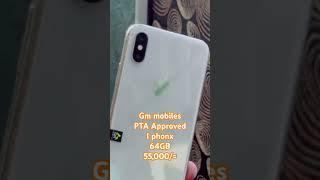 PTA APPROVED I PHONE X 64GB #GMMOBILES #viral #fyp #trending #sale