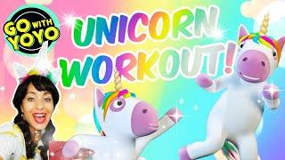 Unicorn Exercise For Kids | Fitness For Kids - Go with YoYo