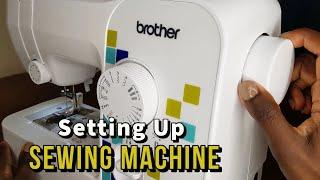 How to Set up a Sewing machine for Beginners from (Start to Finish) Brother LS14s 🪡