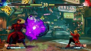 M BISON vs KARIN STREET FIGHTER V - SF5CE Street Fighter V Champion Edition capcom fighting game SF6