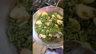 Long Beans/Bora With Shrimps And Potatoes