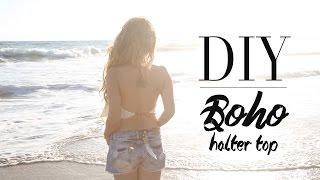 DIY Cute Boho Halter Top | NO SEW | ANN LE