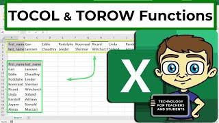 The Excel TOCOL and TOROW Functions