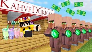 KAHVE SATARAK MİLYONER OLDUM! - Minecraft