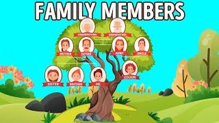 FAMILY MEMBERS + TEST  | English for KIDS