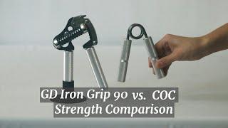 GD IRON GRIP vs. COC gripper strength comparison 악력기 강도 비교!