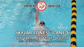 Skylar Jones - c/o 2025 - 100 Yard Backstroke - Empire KC Swim Club