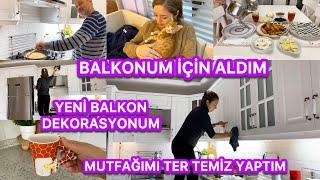 SONUNDA YENİSİNİ ALDIMBALKONUMA ÇOK YAKIŞTIMUTFAĞIMI PARLATTIMEŞİMİ ANLAMIYORUM‼️DOĞUM GÜNÜ️