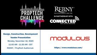 PropTech Challenge - 2020 REBNY Demo Day - Design, Construction & Development Modulous Presentation