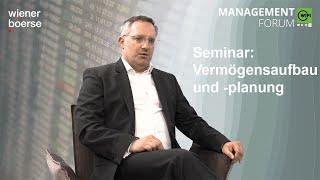 Vermögensaufbau und -planung – Seminar der Wiener Börse Akademie