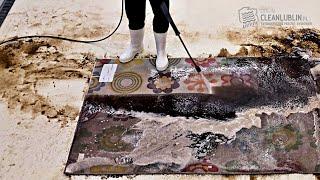 Unbelievable: mud flowing from this carpet in the wash | Speeded Up