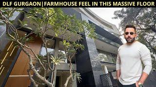 Farmhouse Feel in this Massive Floor | DLF Gurgaon | 650 sq yards | Park Facing Corner Builder Floor