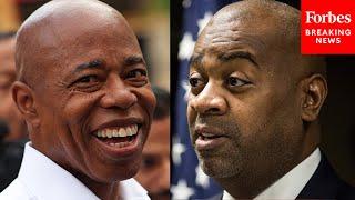 NYC Mayor Eric Adams Holds Fireside Chat With Newark Mayor Ras Baraka