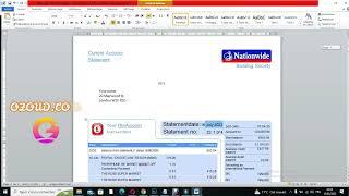 How To Edit Nationwide Bank Statement Template