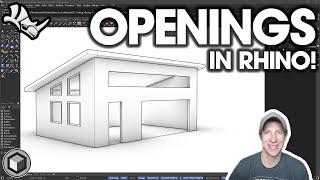 The ULTIMATE GUIDE to Openings in Rhino (Cut, Move, and Resize Door and Window Openings!)