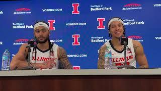 Wisconsin postgame: Illini players Kylan Boswell and Tre White press conference