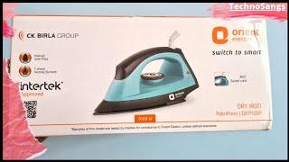 Orient Electric switch to smart dry iron||FabriPress|DIFP10BP|TechnoSangs