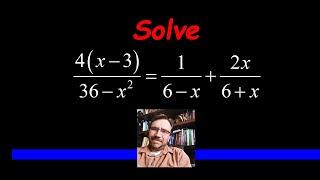 How to Solve a Rational Equation with an Extraneous Solution