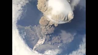 Eruption of Sarychev volcano on the Kuril Islands, Russia